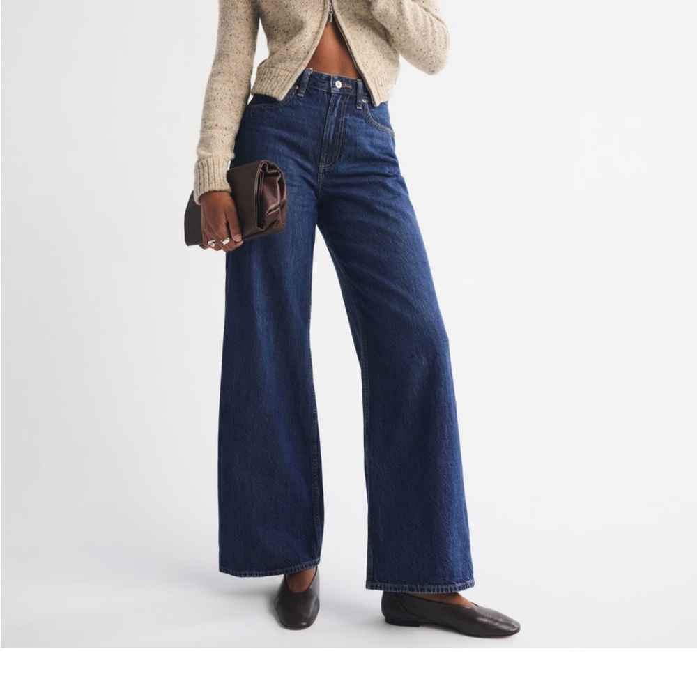 Curve Love High Rise Wide Leg Jean in Dark Process